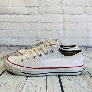 Converse Chuck Taylor All Star Mens 6.5 Womens 8.5 White Low Top Canvas Shoes